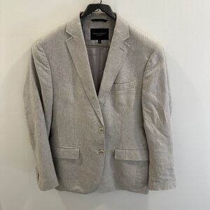 Banana Republic Gray Sport Coat with Notched Lapels